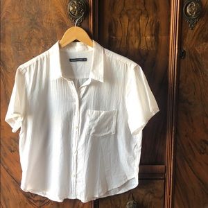 Abercrombie pinstripe blouse